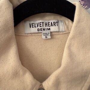 Velvet Heart Beige Denim jumpsuit